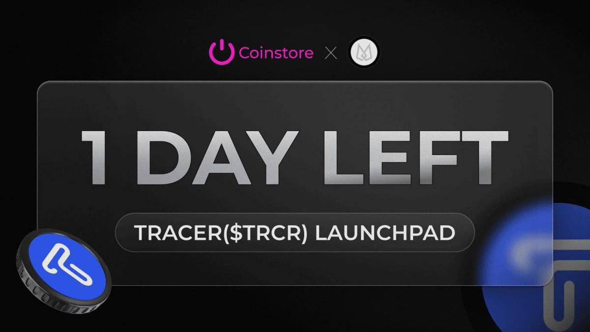 RaskiJoe's tweet image. 🚨 1 DAY LEFT! 🚨
🔥 $TRCR Launchpad 99% filled!
💎 760+ participants already in
📈 Price: 0.006 USDT
⏱ Ends Sep 18, 18:00 (UTC+8)
👉 Join now &amp;amp; don’t miss out!
⚡ First come, first served!
 coinstore.com/launchpadDetai…

h5.coinstore.com/h5/signup?invi…

#TRCR #Launchpad #Coinstore