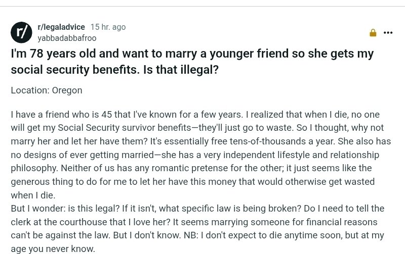 Boomer trying to figure out how to loot the treasury even after he dies