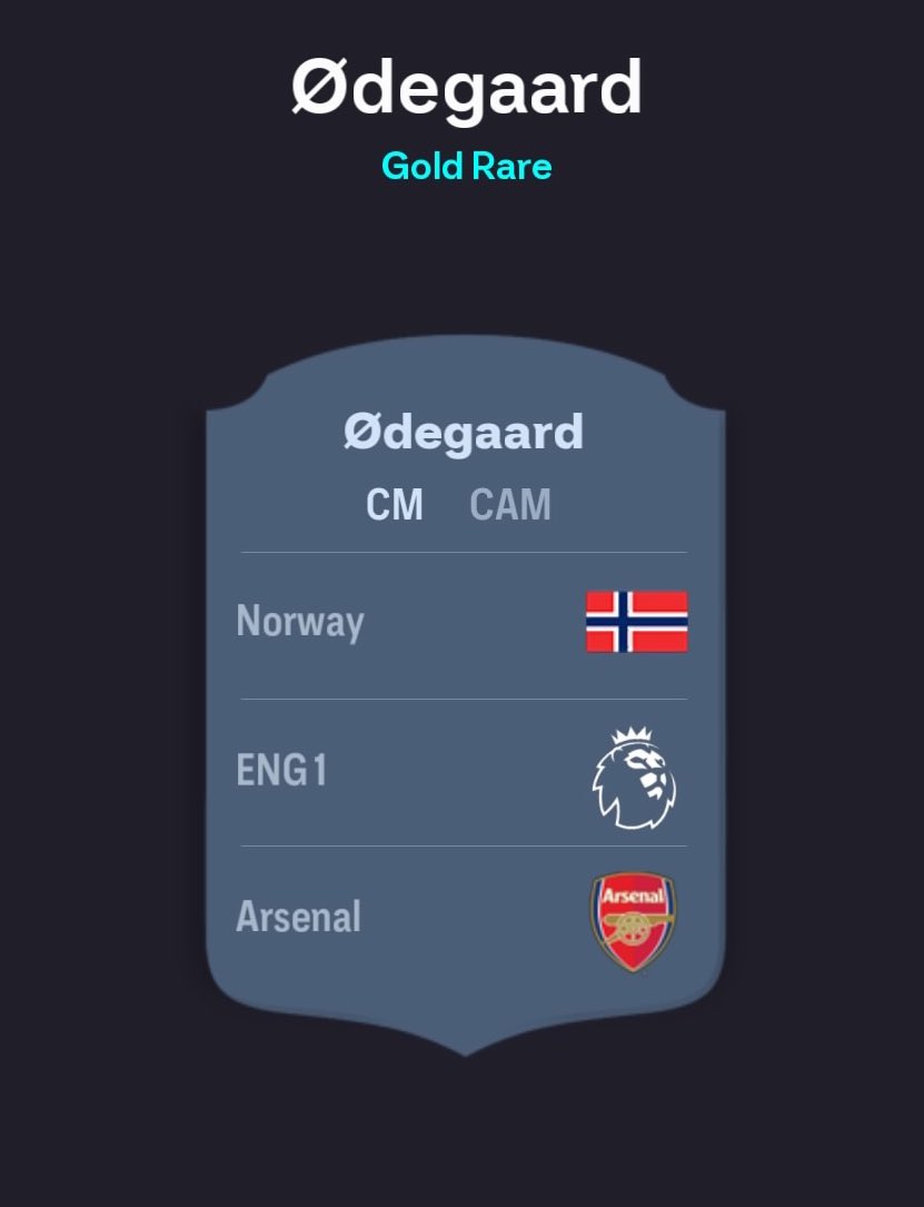 Odegaard kartındaki hatalı alternatif pozisyon düzeltildi.
CDM kaldırıldı
CAM Eklendi