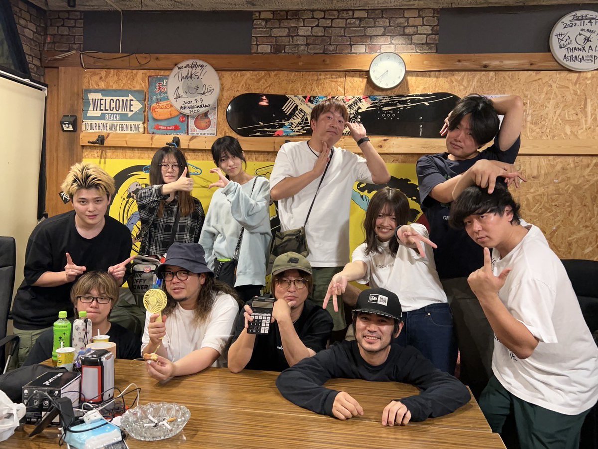 🥁制作中🎤
力を貸してくれたみんな、超ありがとう🙏

Thanks→石原さん、543(lilyray)、こばしんさん(REAL TIME LOST)、タヌさん(Hand Led)、クリハラナオキ、しょーのすけ＆めい＆ななみ(ルミナス)

みんなで何をしたのでしょうねぇ〜😏
詳細はcoming soon！お楽しみに🔥