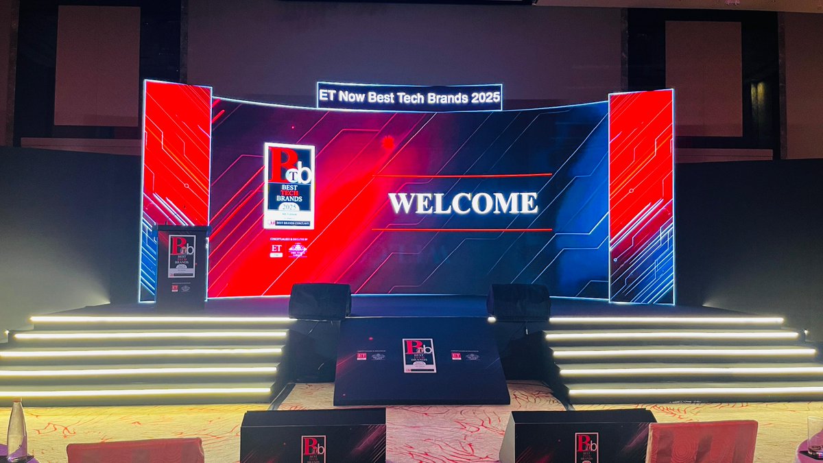 ET_Edge's tweet image. Welcome to ET NOW Best Tech Brands 2025 — where innovation meets trust, and technology leaders redefine the future! Today, we celebrate India’s trailblazing tech brands that are powering transformation across industries.

#LeadWithTech #ETNOWBTB2025 #ETNowBestTechBrands2025…