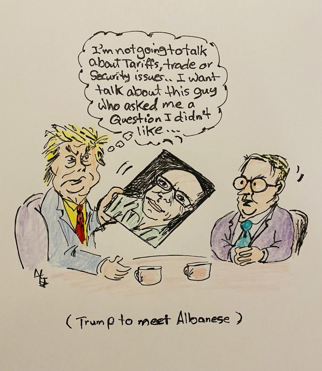 AliFatroun45891's tweet photo. #cartoons #trump #ABC #John_Lyons #Albanese https://t.co/7SPWGOPh9N