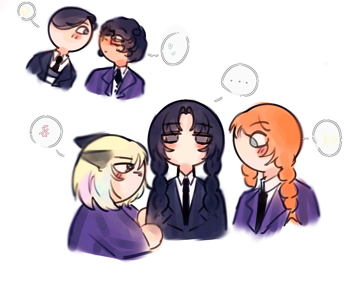 binh_o33669's tweet photo. ๐๐โโฌ
#wednesday #Wednesdayss2 #wenclair #agnesdemille #enidsinclair #netflix #wednesdayaddams #eugsley #gomezaddams #morticiaaddams #pugsleyaddams #eugeneottinger #HesterFrump #myart #fanart https://t.co/fVv9QWK4bH