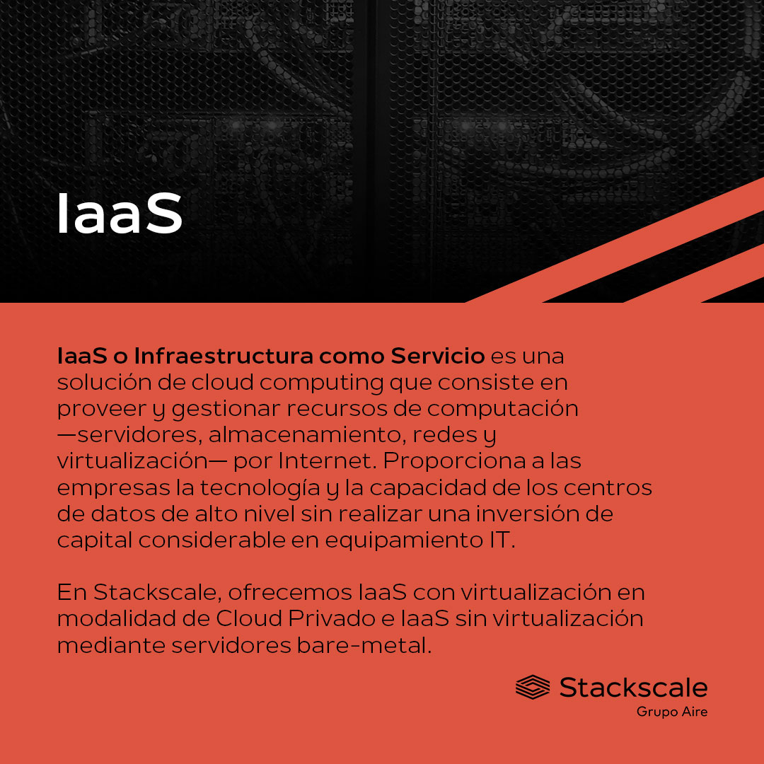 StackScale_ES's tweet image. ¿En qué consiste el modelo de servicio cloud de Infraestructura como servicio o IaaS? ¿Qué ventajas y recursos ofrece?
#IaaS #Infraestructura