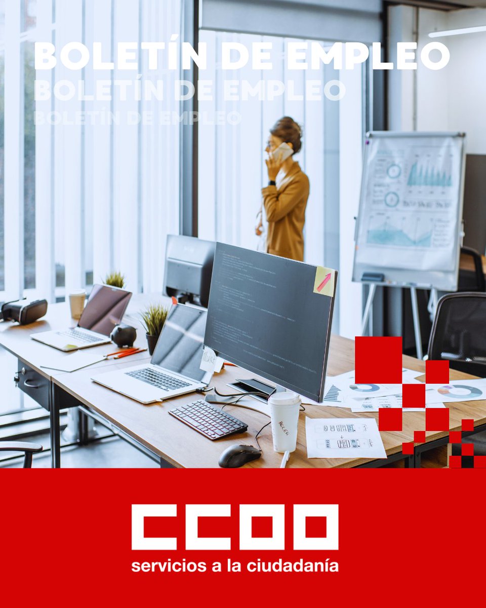 🗞 Nuestro boletín mensual de ofertas de empleo ya está disponible.

💻 Consulta una selección de ofertas de empleo público y privado, así como de becas y formación.

➡️ fsc.ccoo.es/a51c9a6b5b52dc…