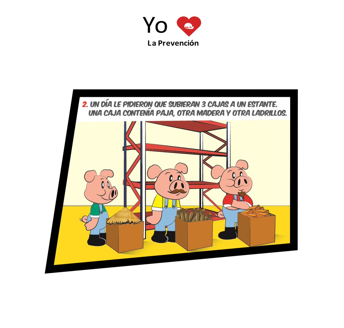 LudoPrevencion's tweet photo. "Los 3 cerditos y el accidente feroz" Mira este ejemplo de cómo usar el Storytelling para hacer reflexionar a los trabajadores sobre creencias, actitudes y comportamientos en #SST. 

En este caso es sobre seguridad con escaleras portátiles.
#SeguridadySaludenelTrabajo 
#SSOMA https://t.co/f3ccaVN47n