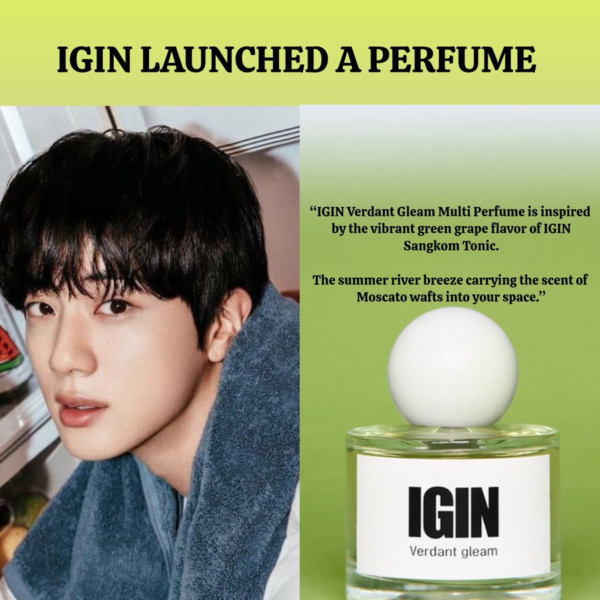 IGIN Verdant gleam マルチパフューム BTS JIN IGIN Verdant BTS