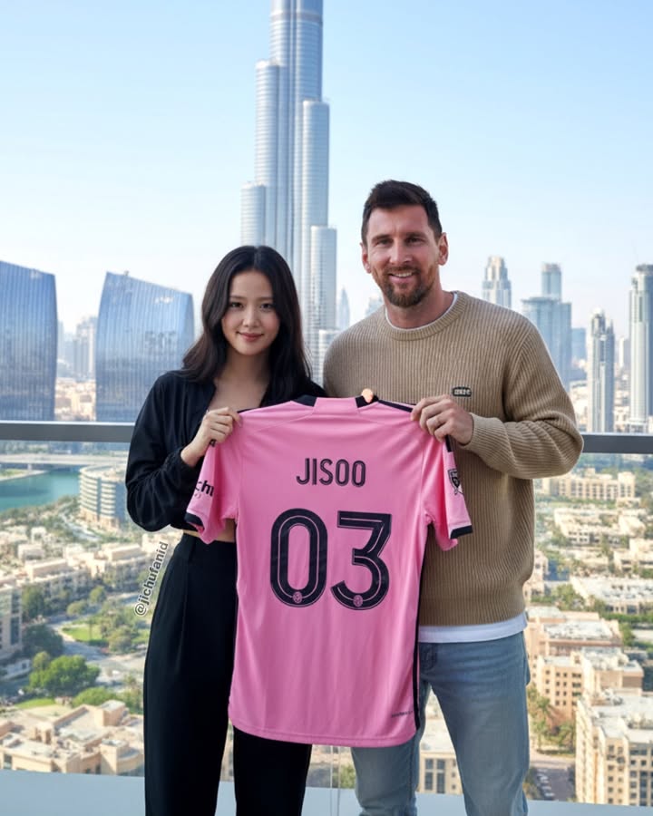 Jisoo and Messi