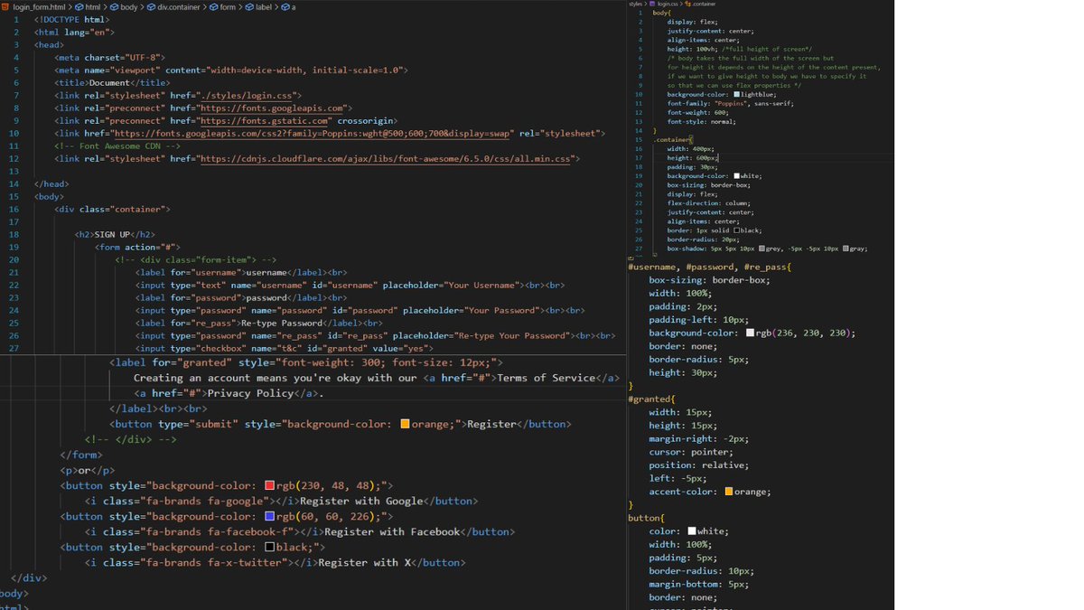 imarchitsr's tweet image. Another Mini Project Done ✅
Sign Up Form Created with the help of concepts i learned from @rohit_negi9 bhaiya on @CoderArmy
As I am already aware with these concepts but still following the course to further enhance my skills
#LearnInPublic #codinglife #challenge
