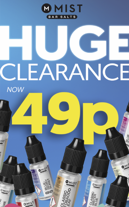 mistEliquid's tweet photo. MIST Bar Salts now only 49p!

https://t.co/EJ5V8GJSBT https://t.co/FOxfapjogM