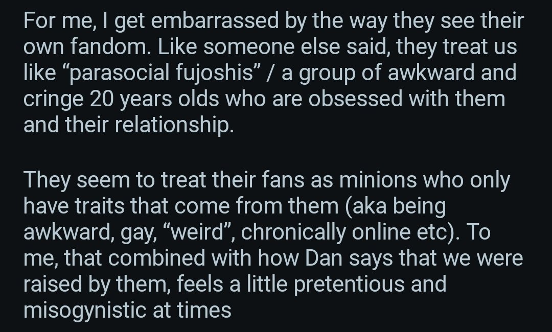 cocodoodlez's tweet image. r/danandphil is wild
apparently dan is misogynistic for joking that they raised us and phantwt are disgusting freaks