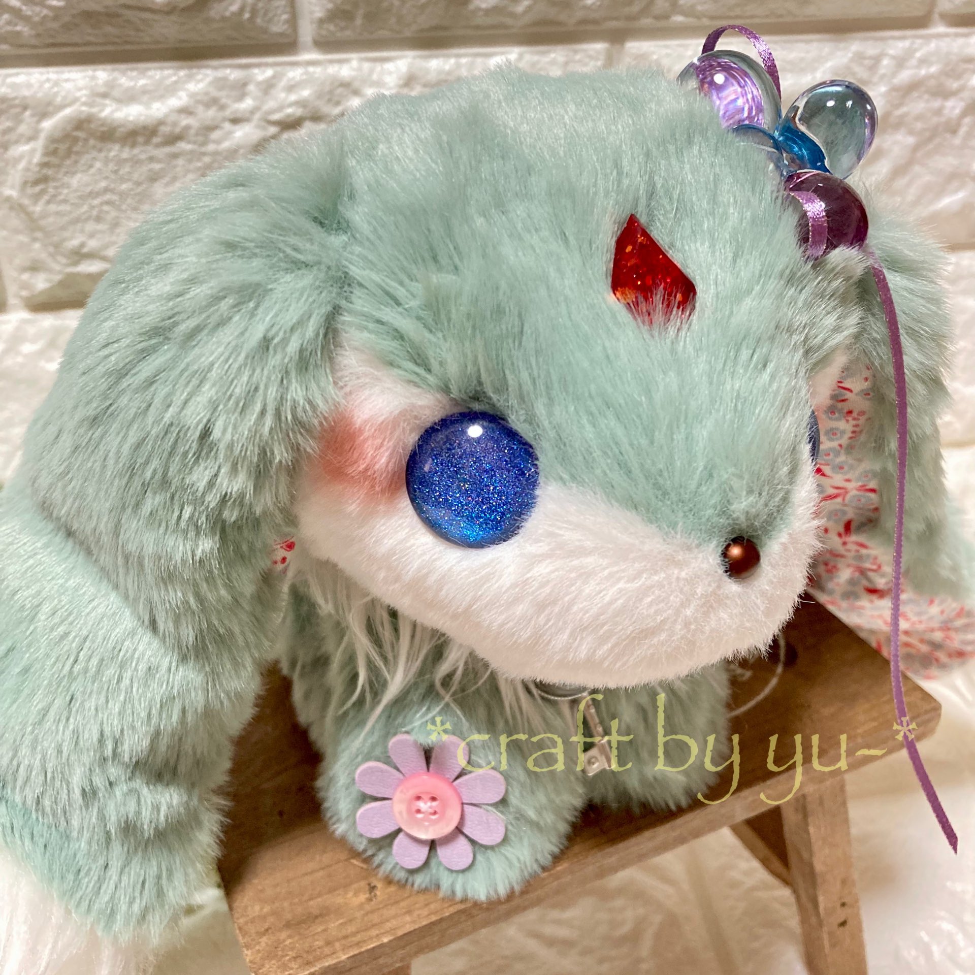 まめこの仔　カーバンクルのぬいぐるみ ぷよぷよ Mぬいぐるみ“カーバンクル&みどりぷよ”｜プライズ