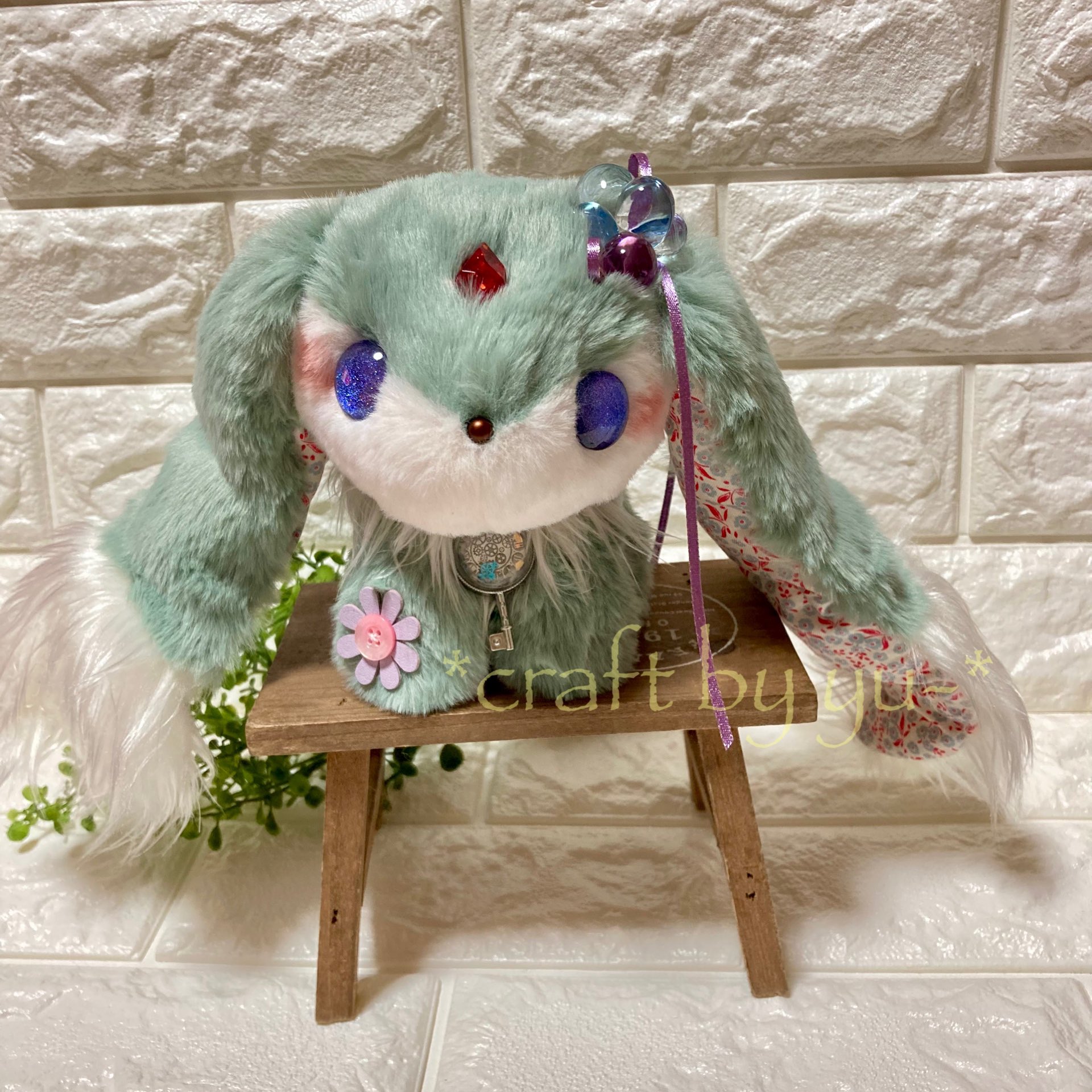 まめこの仔　カーバンクルのぬいぐるみ ぷよぷよ Mぬいぐるみ“カーバンクル”｜プライズ・くじ・グッズ