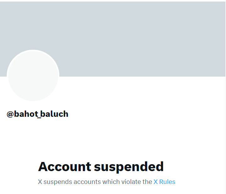 groundcheck360's tweet photo. BREAKING | After the U.S. State Dept declared Balochistan Liberation Army (BLA) & its Majeed Brigade as Foreign Terrorist Organizations (Aug 2025), a global crackdown on terror propaganda has gained pace.
— In a major move, 𝕏 has banned @Bahot_Baluch, one of the loudest online cheerleaders and celebrator of BLA’s terrorist activities. Strong message by 𝕏, glorifying terrorism online will no longer be tolerated.
#BLA #Balochistan #NoMercyForFAK