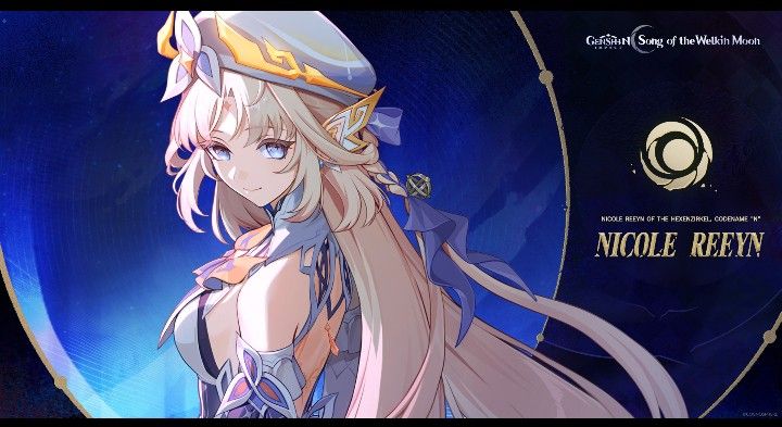 Code_nameN's tweet image. Hello and good day! #genshintwt
 
*ੈ✨‧₊˚ Welcome to Daily Nicole!   
‧
₊˚♪ 𝄞₊˚⊹ An account dedicated to the Ethereal witch Nicole Reeyn from the Hexenzirkel!  

⋆✴︎˚｡⋆ Here You'll find: Nicole Info, memes, theories, and my thoughts!  

#GenshinImpact #NicoleReeyn