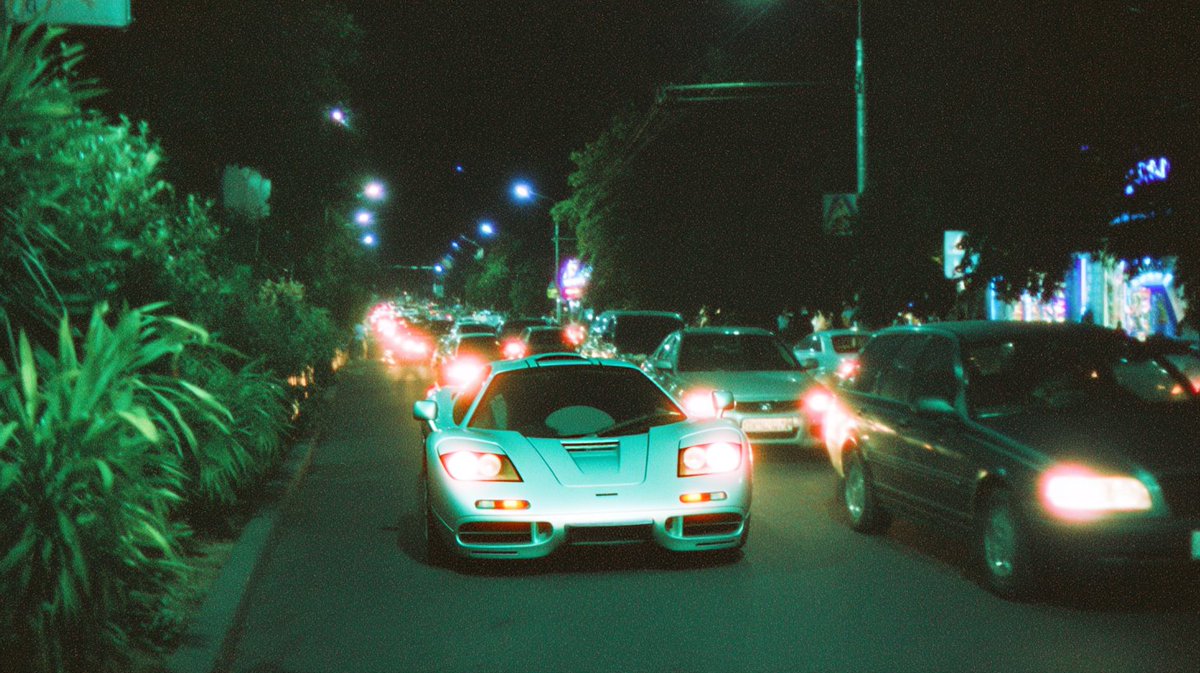 motionkyiv's tweet photo. AI generated image 
Test_32 
00111010

#motionkyiv #nightdrive #carspotting #supercar #mclarenf1 #carsofinstagram #nightphotography #streetphotography #neonlights #90scars https://t.co/TWnECe5brw