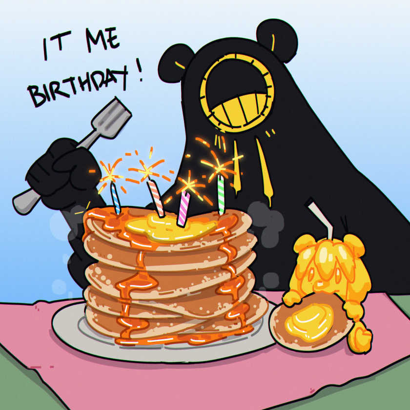 Benzodoxyl's tweet photo. big stack of pancake for your birthday guy 🎉 https://t.co/b6r5CsBMG2