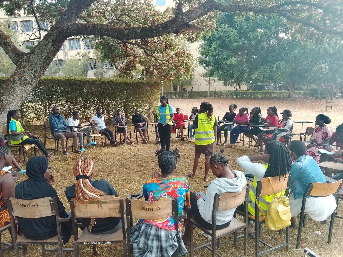 RHARK7's tweet photo. Just wrapped up a productive dialogue session with club and society leaders at #JOOUST to plan this semester’s activities. We’ll be tackling key issues like #MentalHealth, #ASRHR, #Integrity, and other challenges affecting #AYPs both on &amp; off campus.
@Tembeayouth @TISAKenya https://t.co/ohoieNNWSw