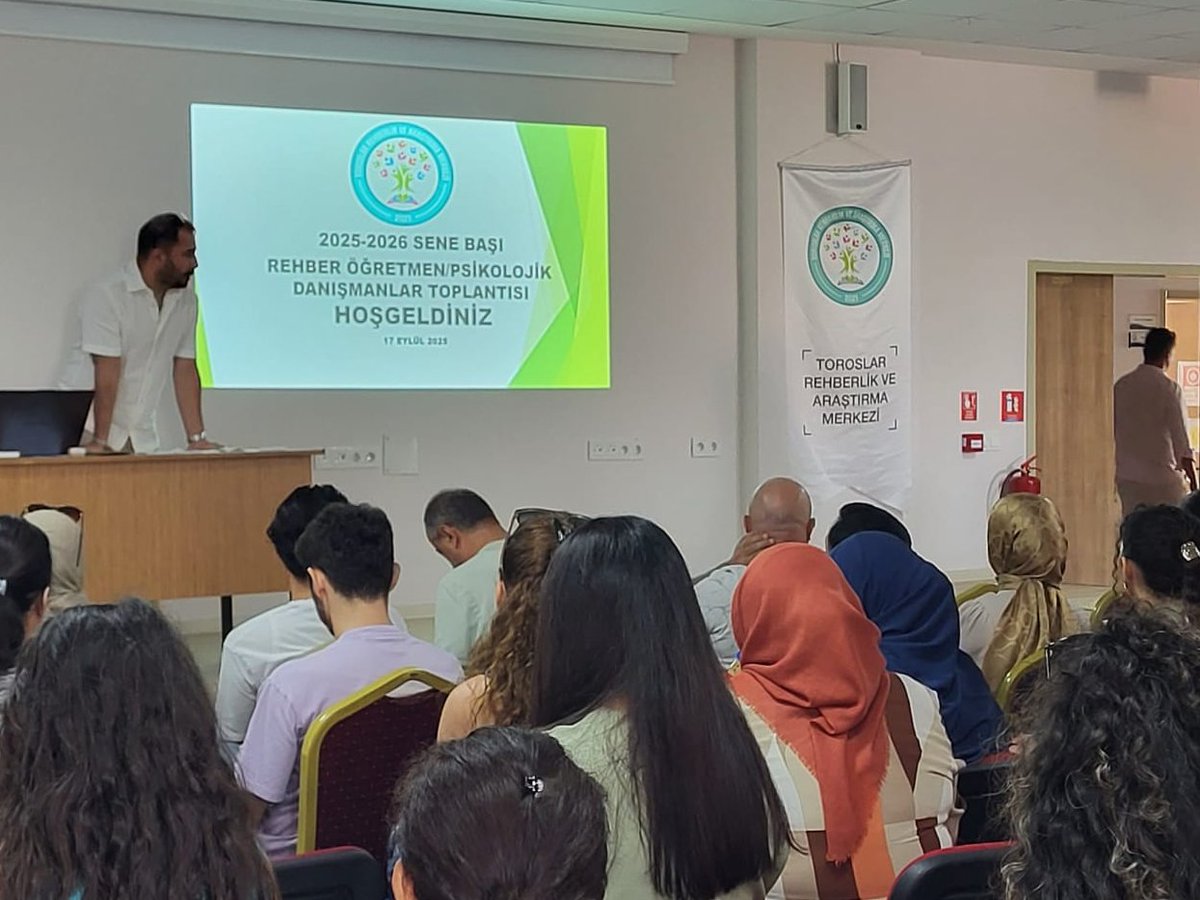 2025-2026 Sene Başı  Rehber Öğretmenler/Psikolojik Danışmanlar toplantısı Rehberlik ve Özel Eğitim Hiziletzmetleri  Bölüm başkanlarımızın sunumlarıyla gerçekleştirildi. <a href="/eker_kocak/">Eker koçak</a>      <a href="/toroslarmem/">Toroslar İlçe Milli Eğitim Müdürlüğü</a> <a href="/RPurmuslu/">rıfat pürmüslü</a> <a href="/MersinMEM/">Mersin İl Millî Eğitim Müdürlüğü</a> <a href="/kaanaydemir_33/">Kaan AYDEMİR</a> <a href="/hasantpl01/">HASAN TOPAL</a> <a href="/fazilet_durmus/">Fazilet Öğretmen 🇹🇷</a>