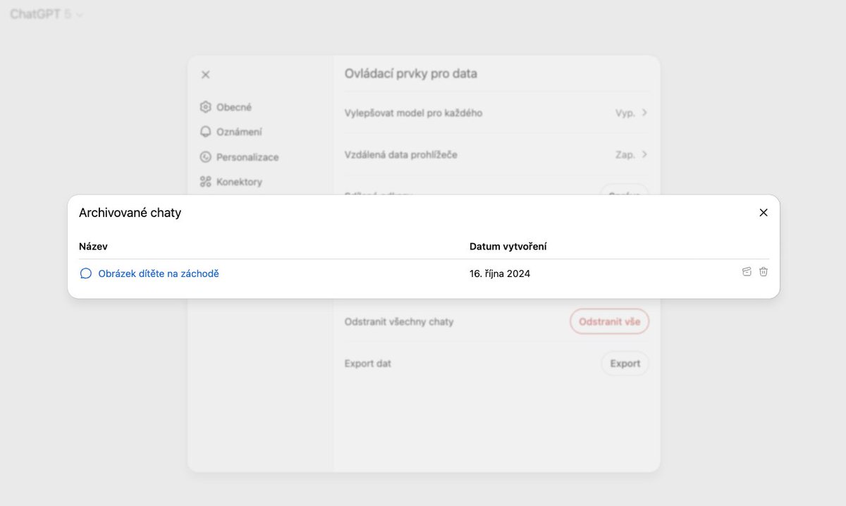 Dneska jsem na jednom účtu ChatGPT chtěl lidem ukázat, kde najdou archiv.. v archivu mě překvapilo lehké kompro :D nic, aspoň byla sranda..