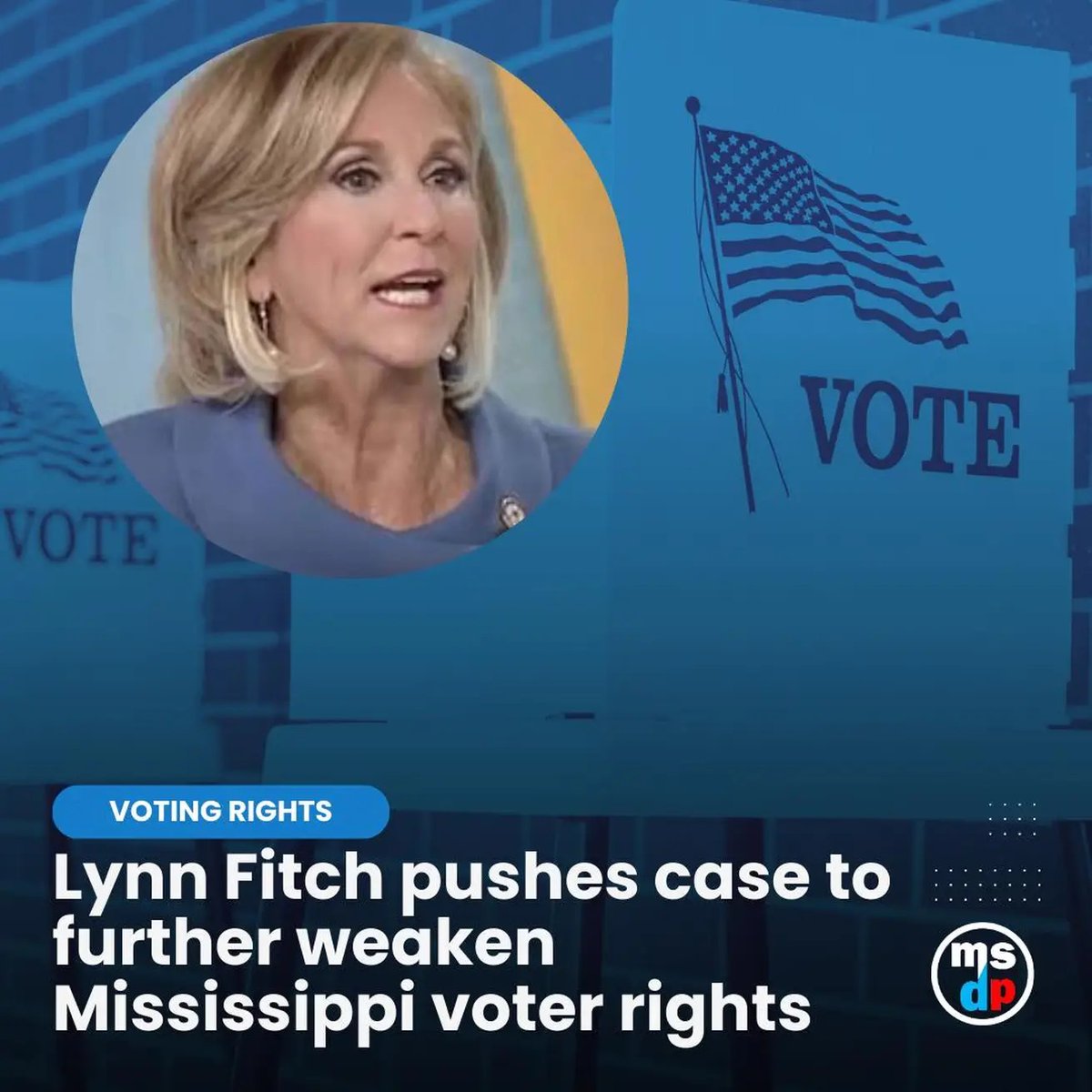 itsthejody's tweet photo. #Mississippi Attorney General .@LynnFitchAG in on the shenanigans to kill voter rights and rig democracy. ๐คฆ๐ปโโ๏ธ
#MSvote #MSelex #VotingRights #CivilRights #MSpol #MSgov #Voting #Vote #Votes https://t.co/HNlUJFYTAT