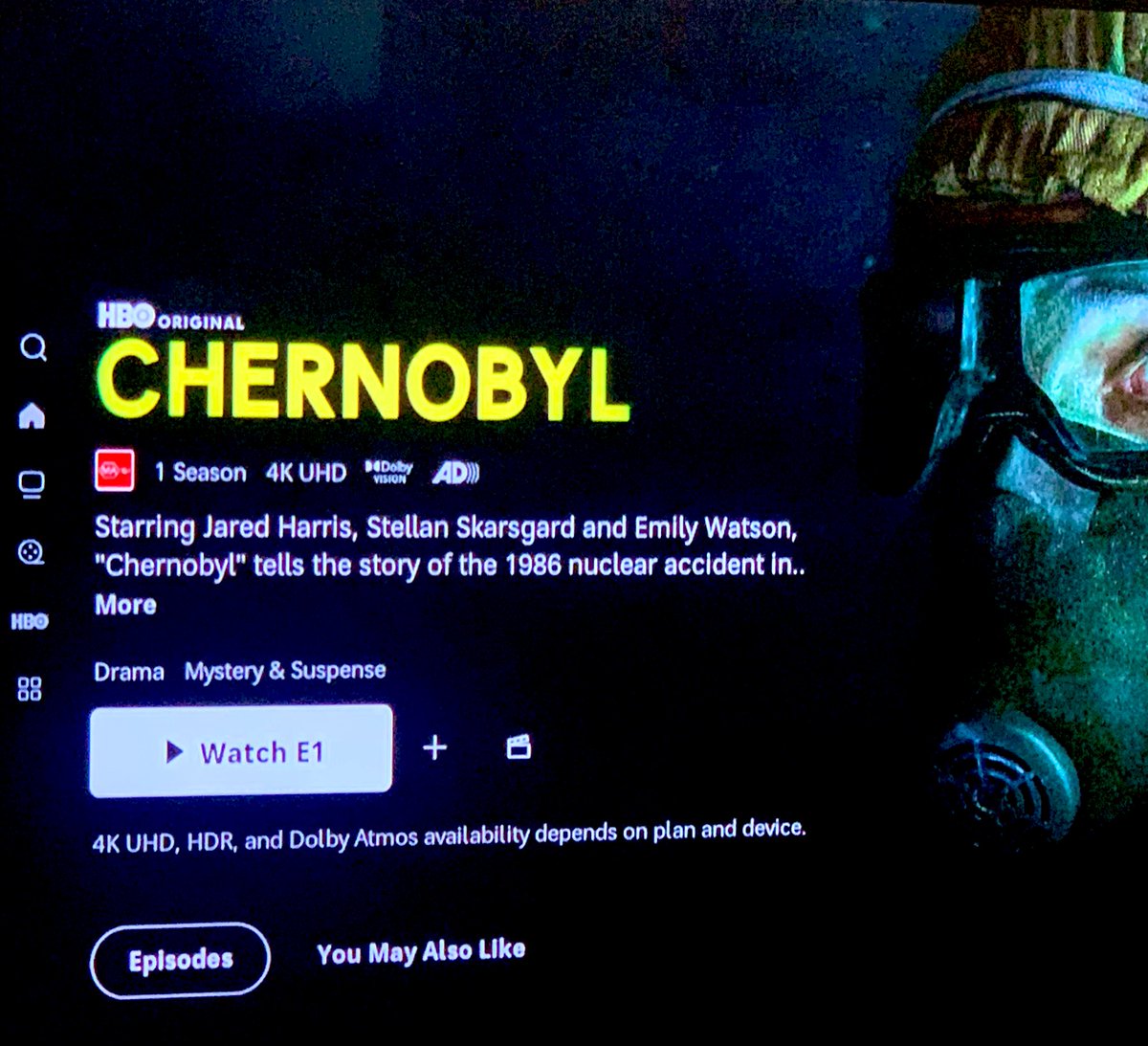 Finally… and #Chernobyl is phenomenal television.