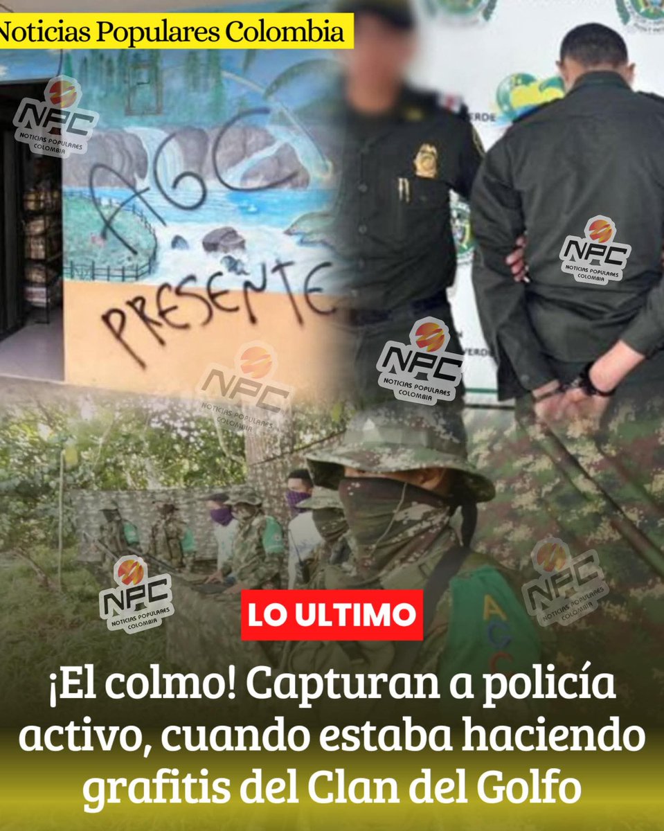 Que mugrero dejo de herencia el Matarife.
Parranda de sinvergüenzas haciendo quedar mal a los policías que si están trabajando honradamente.
"Razón tenía el presidente Petro".