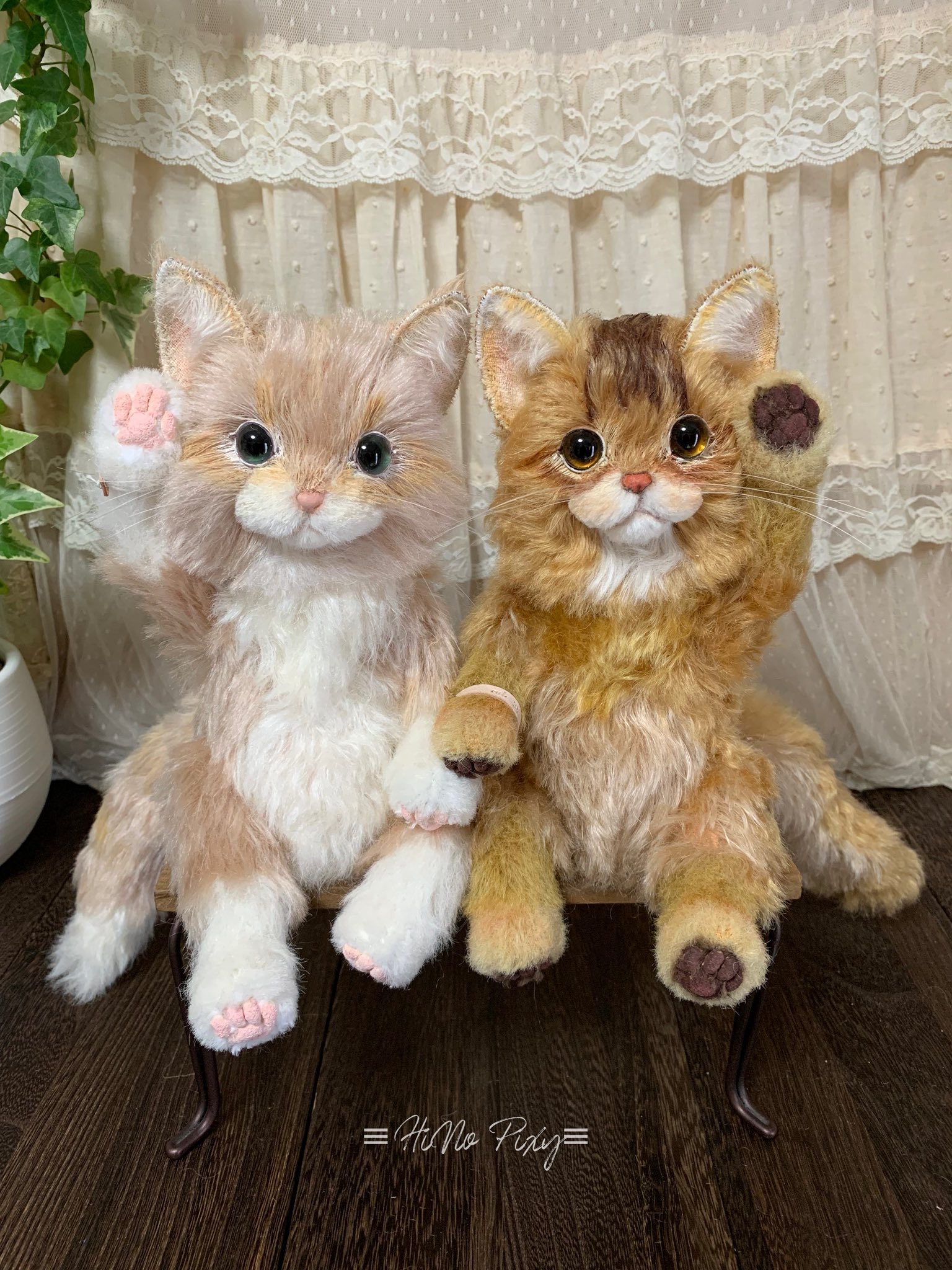 HiNo pixy ねこ　ハンドメイド　ぬいぐるみ HiNo pixy ねこ ハンドメイド ぬいぐるみ ハグミャーぬい型紙＆作り方