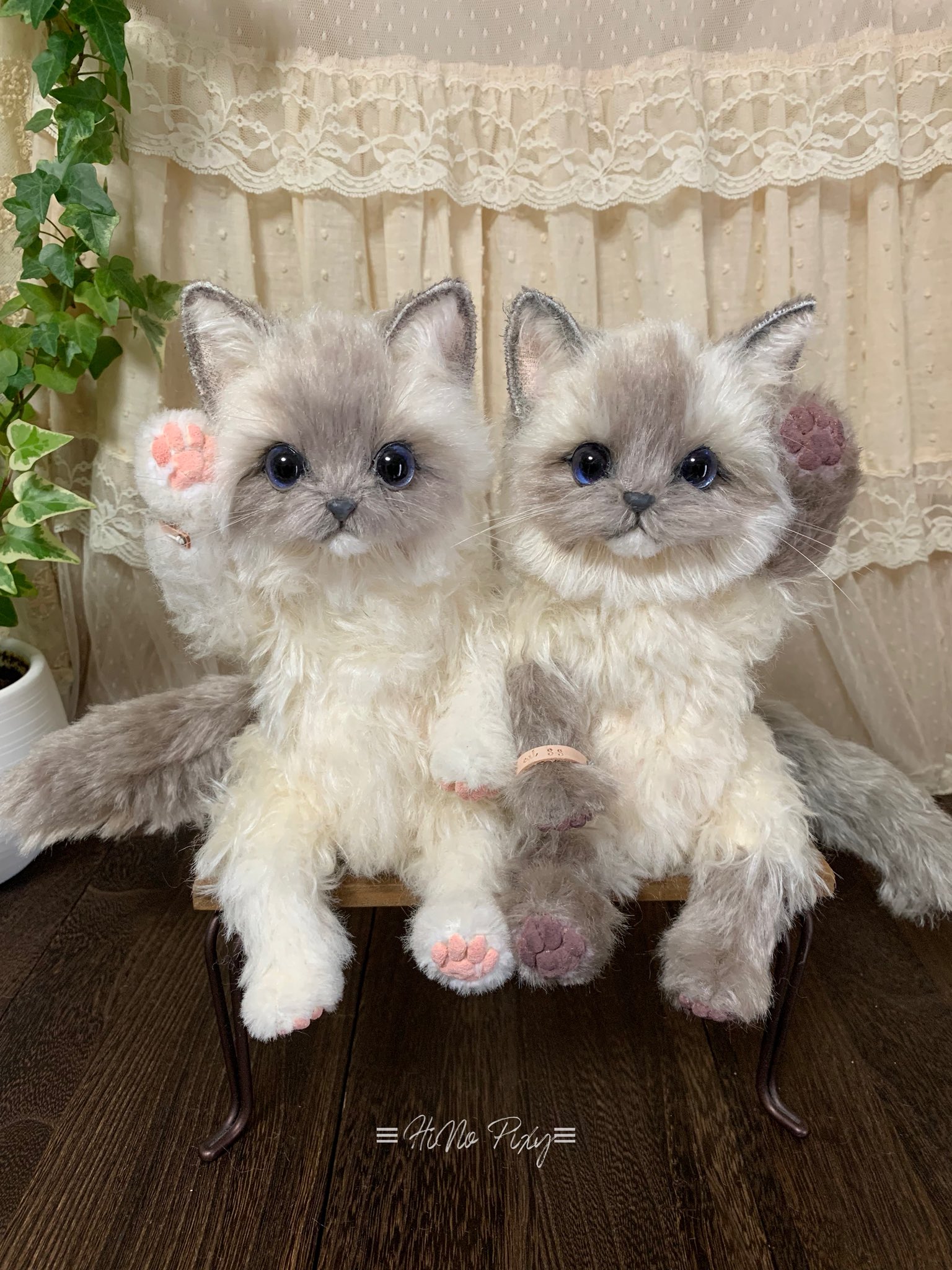 HiNo pixy ねこ ハンドメイド ぬいぐるみ ぬいぐるみ ネコ HiNo pixyさま