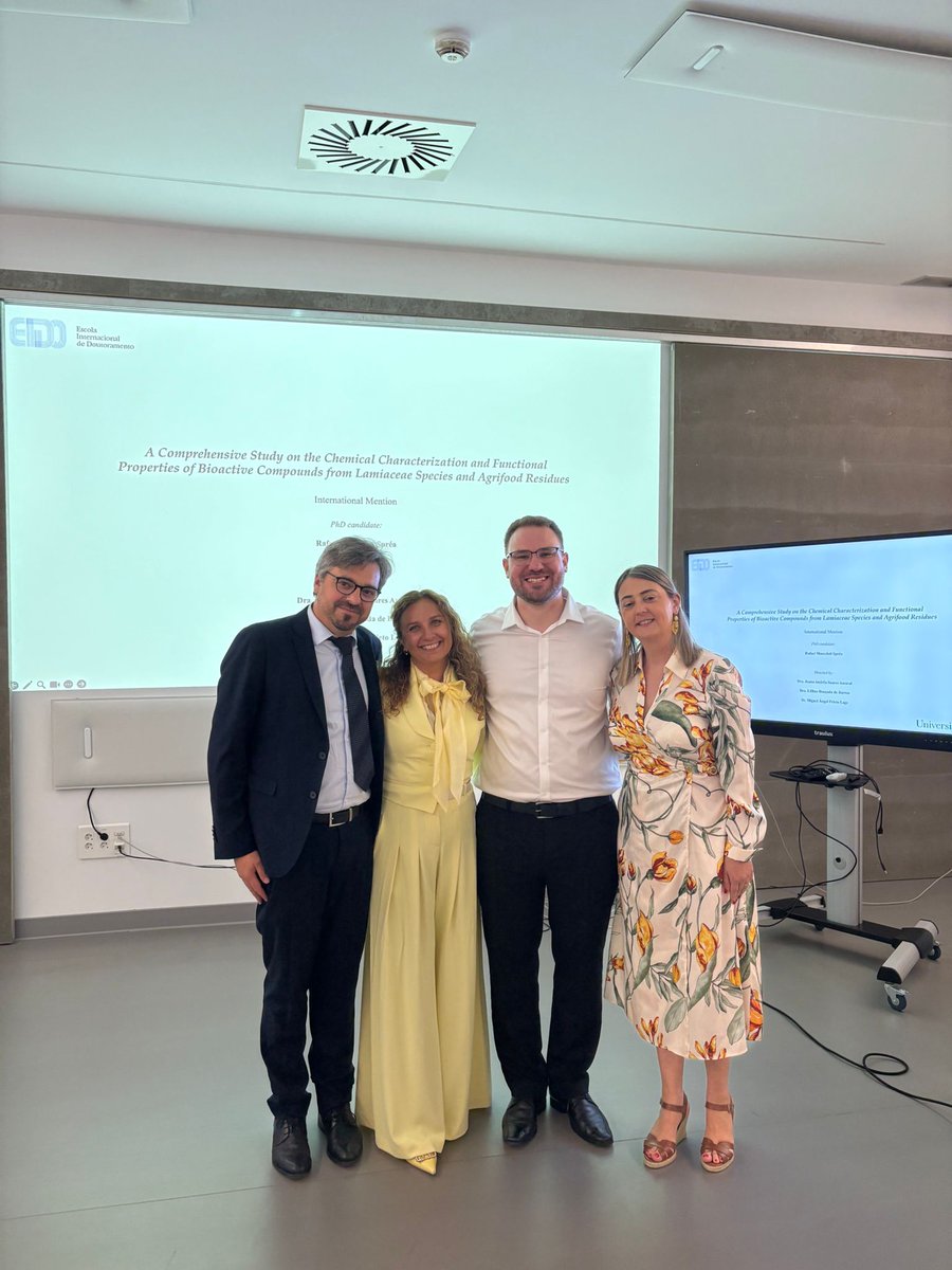 Celebrating another achievement in our research group! Rafael Mascoloti Spréa has defended his thesis. This accomplishment reflects his dedication and the strong collaboration between UVigo, IPB, and CIMO. Proud to witness this success and grateful to be part of the journey!