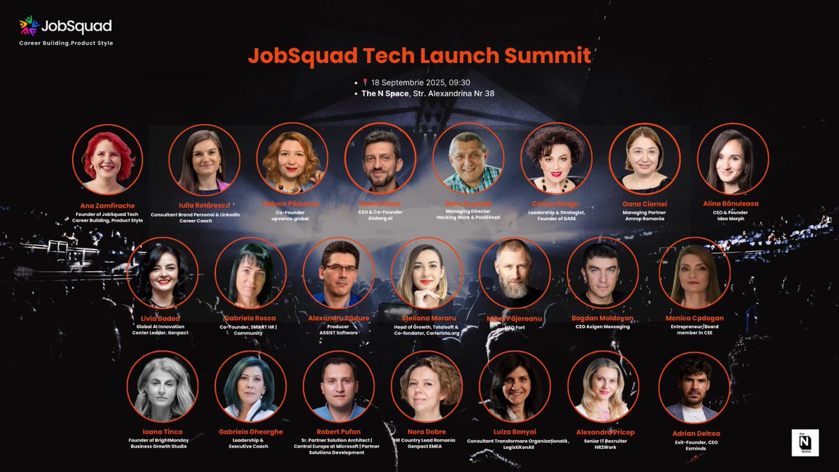 aisberg_ai's tweet image. Tomorrow our CEO &amp;amp; Co-Founder, @davidiftime will join the panel at JobSquad Tech Launch Summit in Bucharest.

The discussion will focus on career reconversion and the future of work in the AI era.

#FutureOfWork #AI #JobSquad #Aisberg