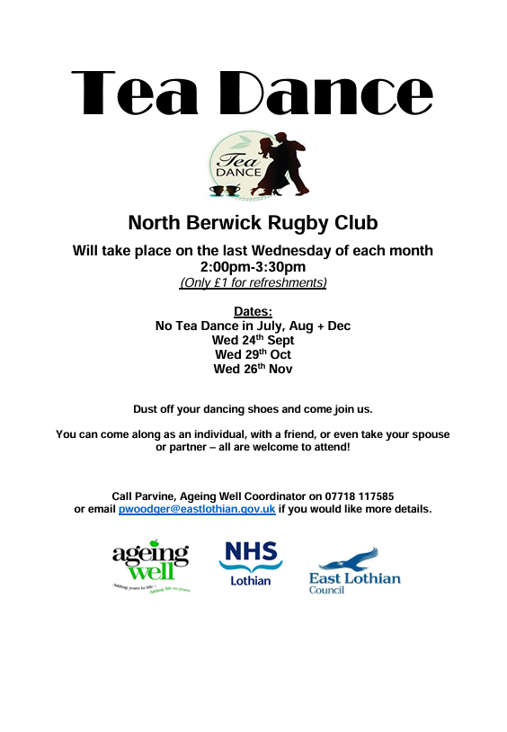 1 week until our next Tea Dance. 

If you are free, why not come along?! 

Everyone is welcome!