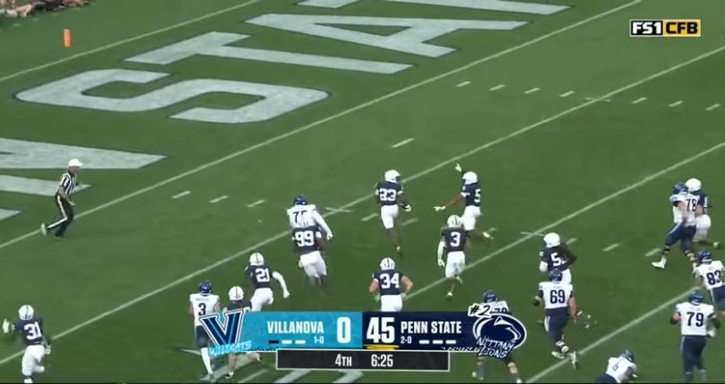 WhiteOutFB's tweet photo. It’s so dope watching the two true freshman right here celebrate for each other on a dope play. 23 and 5 are the bright future of this Penn State secondary. @29_daryus &amp; @JahmirJoseph3 = 🔒 🔒 

We Are 🦁 https://t.co/D4ebNnSfnw