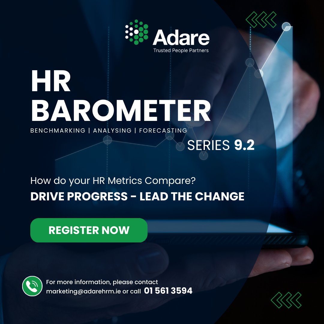 HR BAROMETER REGISTRATIONS ARE OPEN!

Join <a href="/AdareTPP/">Adare Trusted People Partners</a> at the launch of our HR Barometer 9.2 virtual event, where you will hear expert analysis and insights based on the latest market research.

✒️ Register Now: adarehrm.ie/events-webinar…
