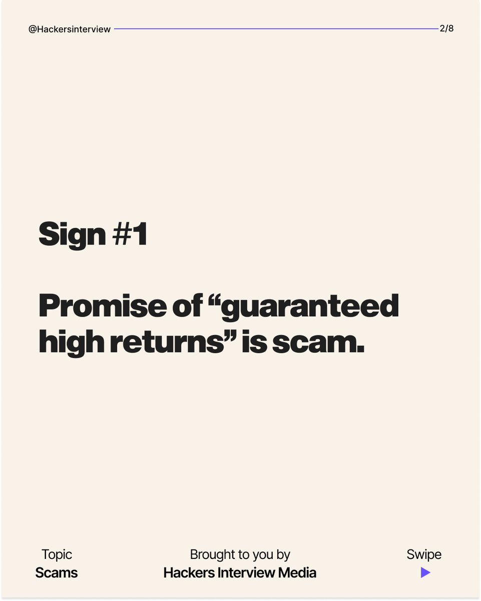 hackers_voice's tweet photo. Scammers are getting smarter.
Your defense? Awareness. 🛡️

7 red flags of investment scams → Don’t ignore them.

#CyberAwareness #FinancialSafety https://t.co/6obAUSBEVd