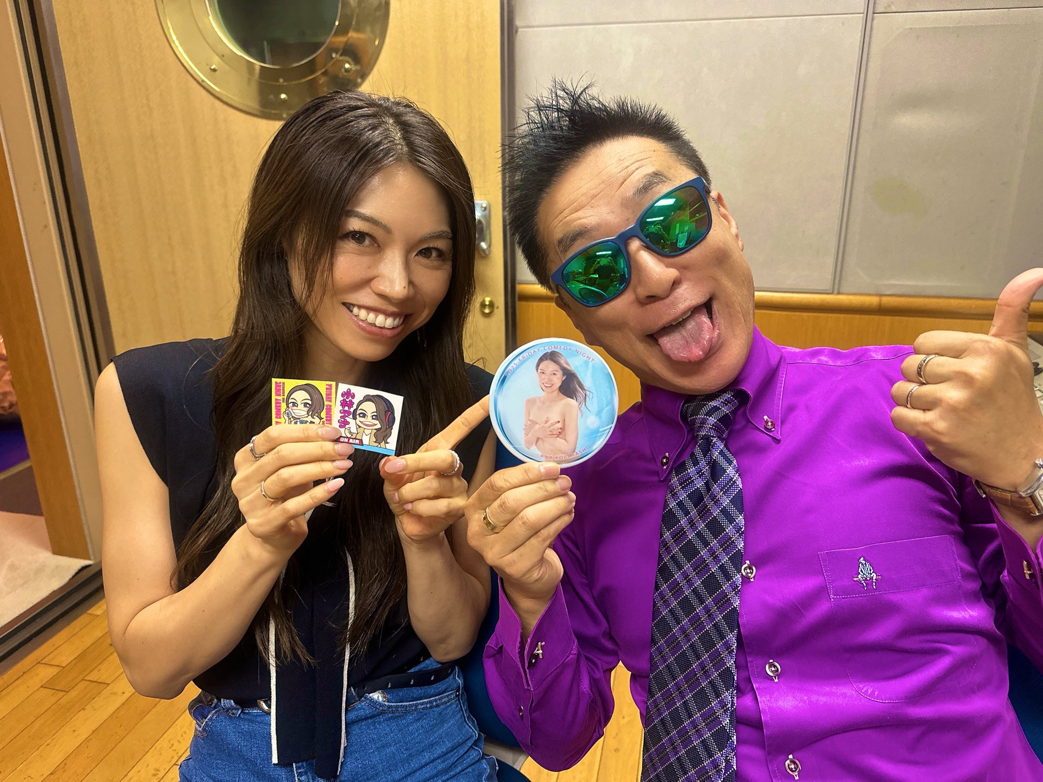 NACK5 FMヨコハマ　小林アナ　炭酸王子　サイン入り NACK5 FMヨコハマ 小林アナ 炭酸王子 サイン入り