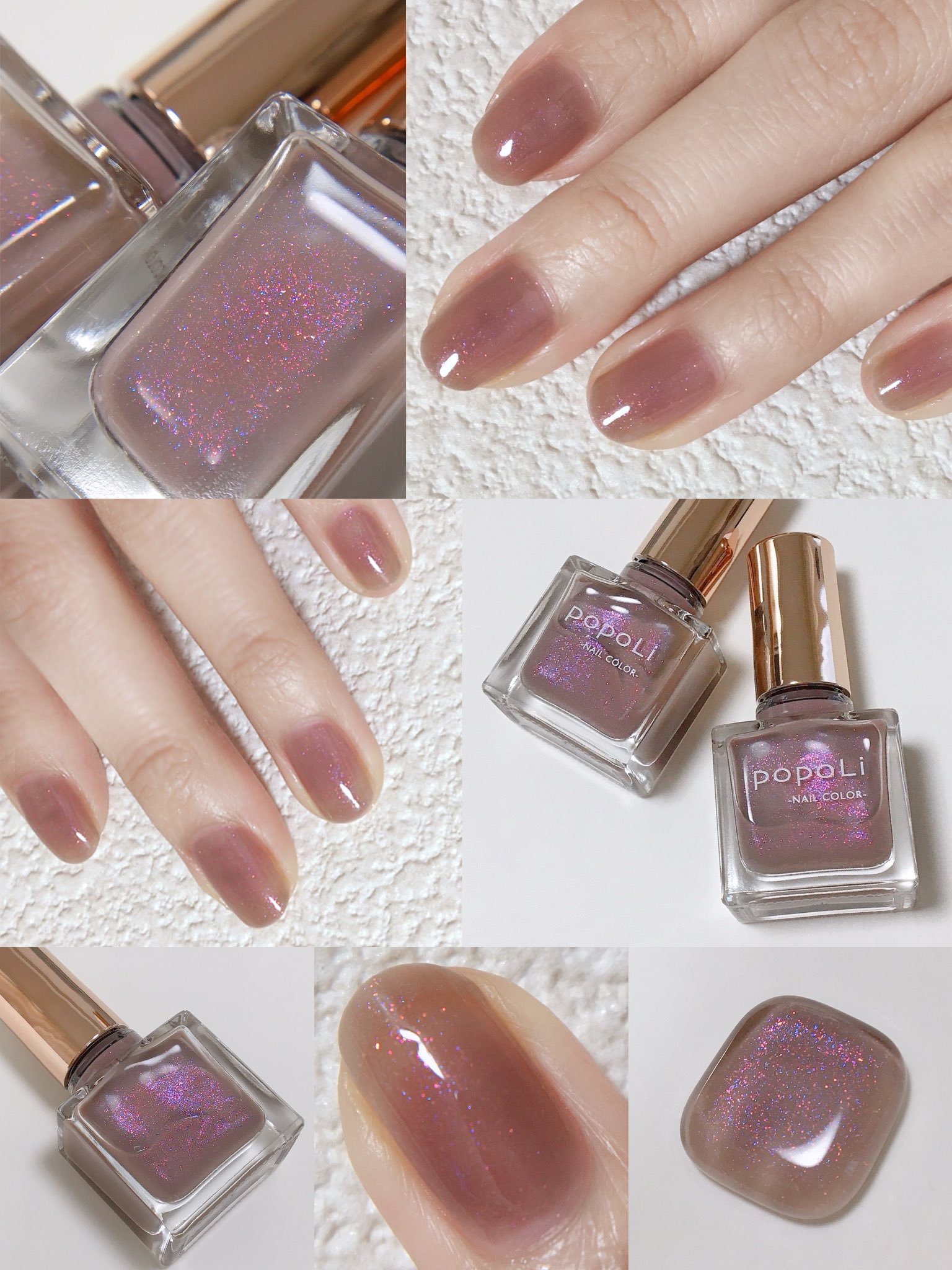 ♡po-nail ❤︎ 24時間以内発送♡ 淡色マルチカラーネイル 》 ⁡ ⁡ 使用ポリッシュ ⁡ cinnamon chai