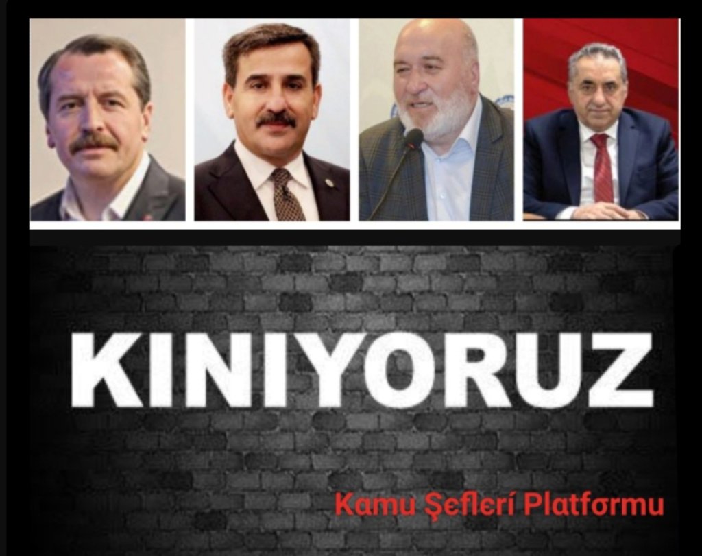 İlkay Kara (@bmagduriyet) on Twitter photo Şu resme iyi #bakalım
Bu resimdeki
<a href="/_aliyalcin_/">Ali YALÇIN</a>
<a href="/OnderKahveci/">Önder Kahveci</a>
<a href="/HBTONBUL/">HACI BAYRAM TONBUL 🇹🇷</a>
<a href="/TurkesGuney/">Türkeş Güney</a>
Memura ve #EmekliMemur'a
ilaç olamadı.
Milyonlarca memuru
Hakem Kurulu tiyatrosuna
İnandırmaya çalıştılar
Toplu sözleşme primi ile ilgili
Kopardıkları yaygarayı
Memur zammında koparmadılar. Şu resme iyi #bakalım
Bu resimdeki
<a href="/_aliyalcin_/">Ali YALÇIN</a>
<a href="/OnderKahveci/">Önder Kahveci</a>
<a href="/HBTONBUL/">HACI BAYRAM TONBUL 🇹🇷</a>
<a href="/TurkesGuney/">Türkeş Güney</a>
Memura ve #EmekliMemur'a
ilaç olamadı.
Milyonlarca memuru
Hakem Kurulu tiyatrosuna
İnandırmaya çalıştılar
Toplu sözleşme primi ile ilgili
Kopardıkları yaygarayı
Memur zammında koparmadılar.