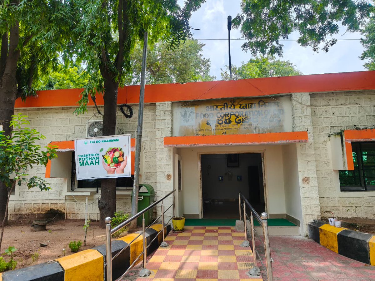 FCI, Telangana Region has celebrated Rastriya Poshan Maah-2025 by displaying banners at prominent places in all FCI Offices/ Depots.