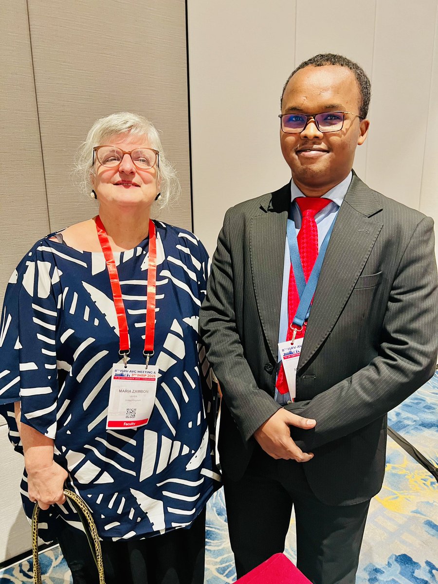 Good catch-up &amp; exchange with Professor Maria Zambon , Director - UK Health Security Agency (UKHSA) and President of <a href="/isrv_global/">ISRV</a> on the sidelines of 8th #AVG and  #3rdIMRP 2025 conference in Singapore. We had a good discussion on strengthening cooperation &amp; partnerships.