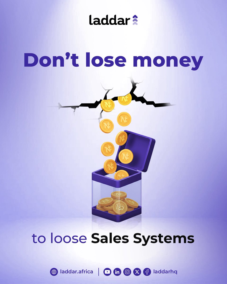 laddarHQ's tweet photo. Money doesn’t just disappear, it slips through the cracks of weak systems.

Laddar plugs those cracks with real-time sales reporting, verified agent check-ins, and inventory management and so much more!

That way, every money you earn actually shows. https://t.co/I8stiJIbvL