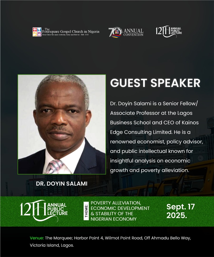 FoursquareNigr's tweet image. Dr Doyin Salami proposes one term of 7 years for #NigeriaPresident @FoursquareNigr #AnnualPublicLecture. 

Watch the full video on Youtube.com/@foursquarenigr #Nigeria #DoyinSalami #Elections #PovertyAlleviation