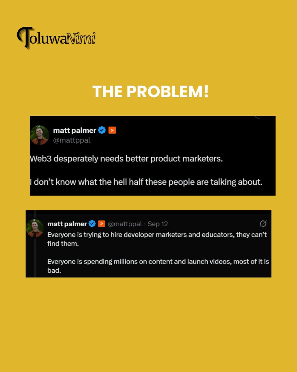 d_growthlady's tweet image. Dear Founder, Here's How Early Product Marketing Prevents Costly Mistakes!
''Web3 desperately needs better product marketers. I don’t know what the hell half these people are talking about'' 
I saw this tweet from @mattppal yesterday, and honestly, it’s true! 
Here’s my take: