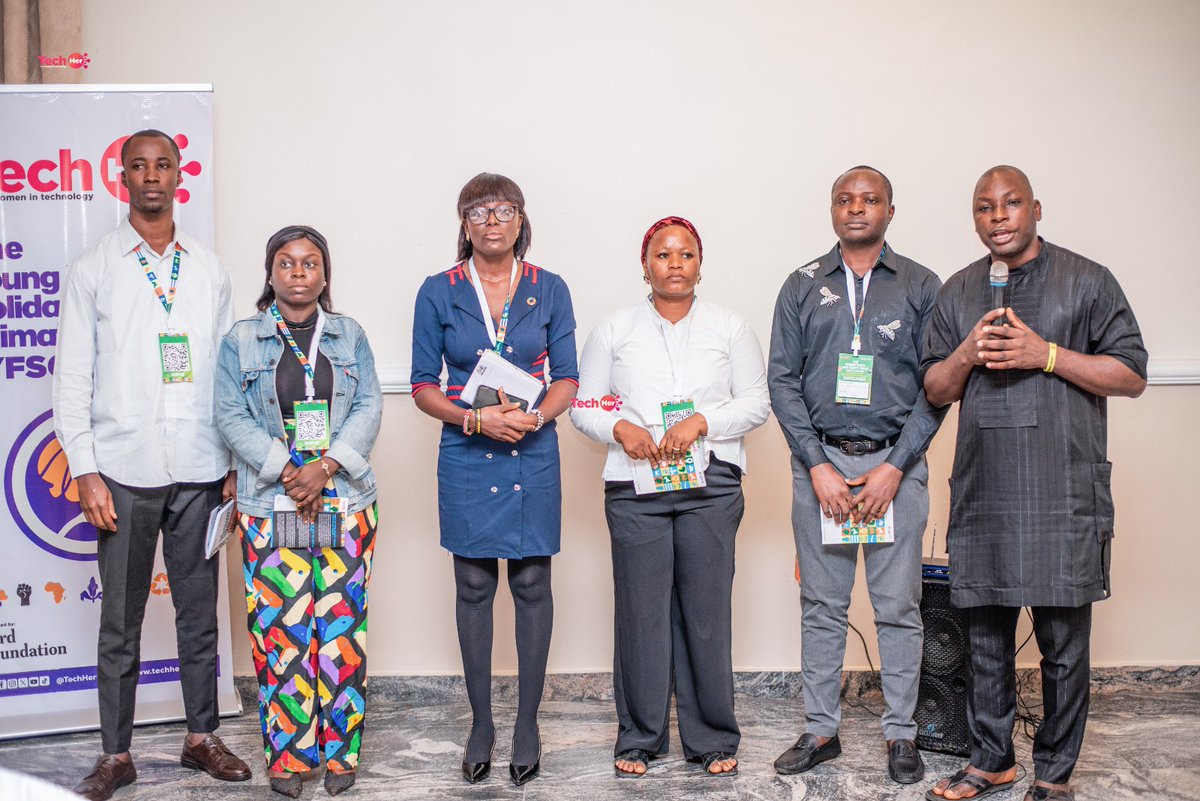 imaji_victoria's tweet photo. I recently participated in the Women,Earth and Equity Climate Workshop by @TechHerNG & YFSCP, where I learned how climate justice connects with feminism, power & the right to a sustainable future. ๐๐
#TechHer #YFSCP #ClimateJustice #Women #Environment https://t.co/90DvpLzOjz