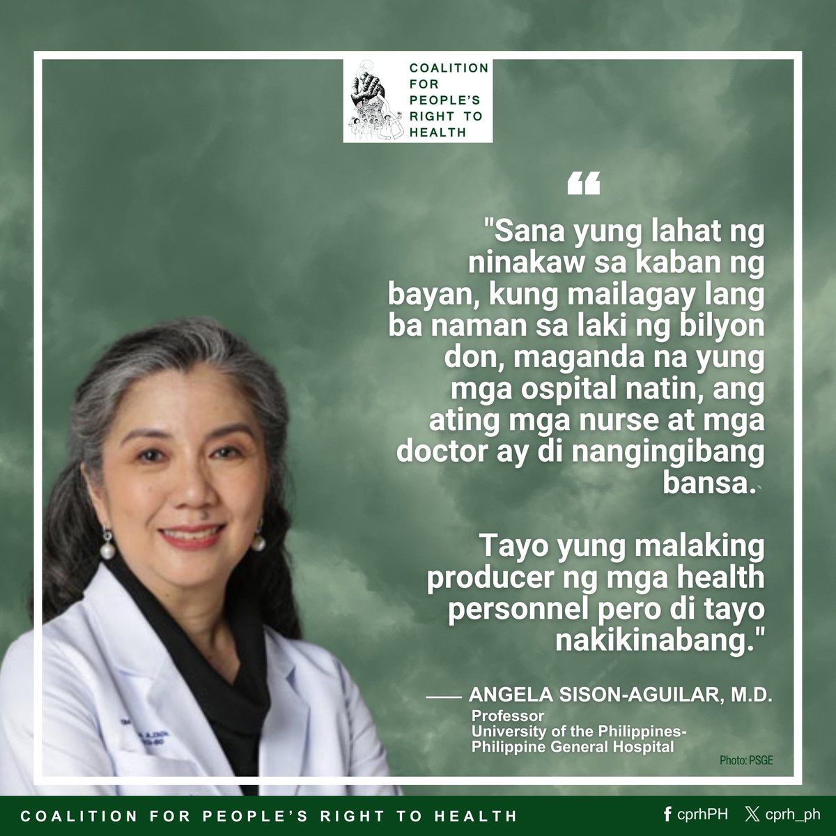 Coalition for People's Right to Health tweet media