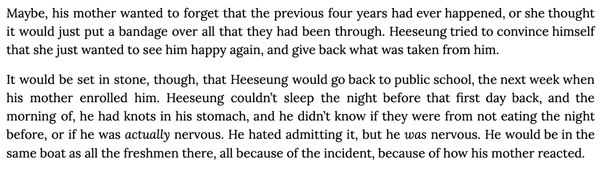 #wipwednesday
"i'm still running back to you" a heejke fic, coming soon <3
tw: mentions of parent loss