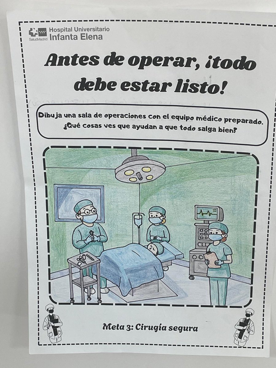 HUInfantaElena's tweet photo. Hoy hemos organizado en nuestro hospital, con motivo del #DíaMundialDeLaSeguridadDelPaciente, un concurso de dibujo infantil en el que han participado nuestros pacientes hospitalizados más pequeños y los hijos de nuestros profesionales https://t.co/mvCnaaljAw