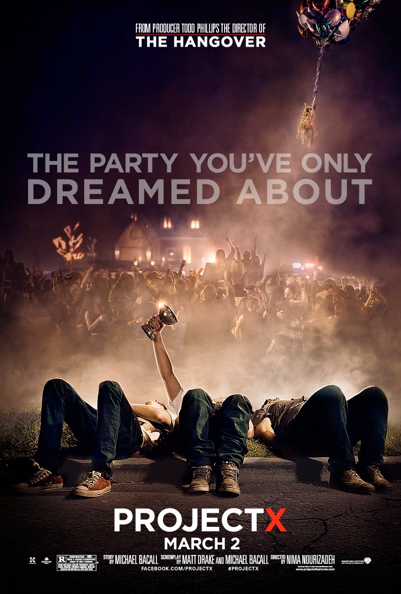 Project X (2012) 
Comedy/Dark Comedy/English 

**ல இதுதாண்டா பொறந்தநாள் இப்டிதாண்டா இருக்கணும் பொறந்தநாள் 😂
கடைசிபெஞ்ச்ல உக்காந்து இருக்குற மூணு school பசங்க அதுல ஒருத்தனுக்கு 17 வயசு முடிஞ்சு 18 துவங்கபோகுது 
அவனோட பிறந்தநாள செம்மயா கொண்டாடணும்னு முடிவு பண்ணி பார்ட்டி Arrange