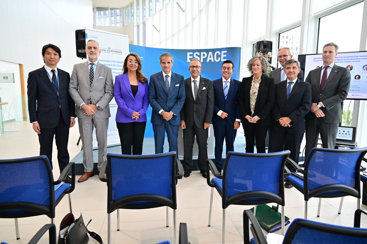 Twenty years ago, the world came together to strengthen protection against nuclear terrorism.

At today’s #IAEAGC event organized by @IAEAorg together with <a href="/Morocco_Austria/">Morocco in Austria/ PM to UN Vienna</a> 🇲🇦, <a href="/UNODC/">UN Office on Drugs & Crime</a> and <a href="/UN_OCT/">United Nations Office of Counter-Terrorism</a>, we marked two key milestones in nuclear security: the Amendment to the Convention