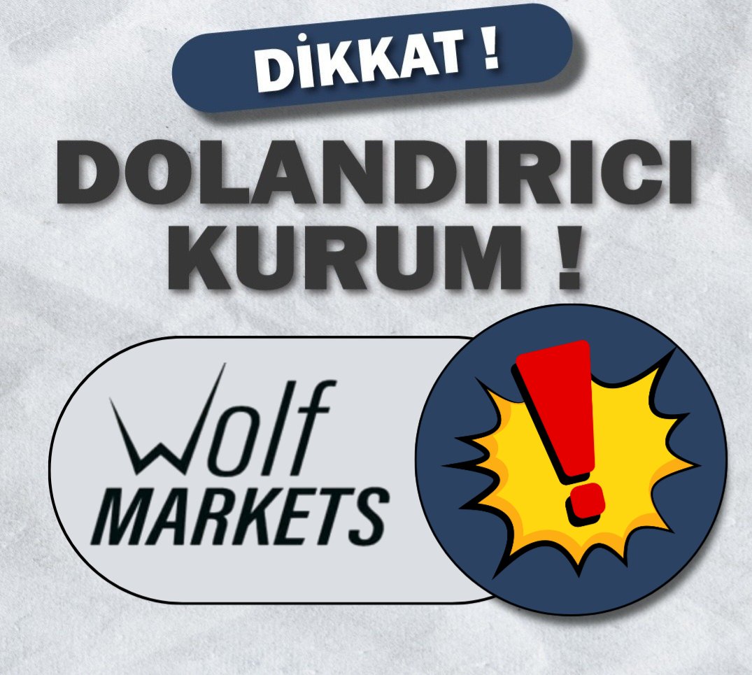 SikayetForex's tweet photo. ‼️Dikkat Dolandırıcı Kurum ‼️

🚫  WOLF MARKETS  🚫

❌Sakın yatırım yapmayınız ❌

#bist100 #KriptoPara #BORSA #Forex #XAUUSD #NASDAQ100 #dolar #forexsikayetvar #ForexSignals #Trump https://t.co/0clXxVDATb
